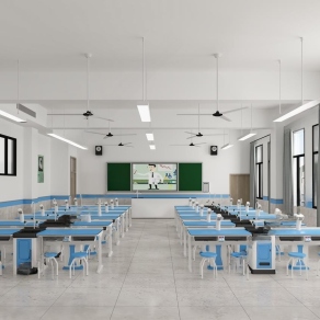 现代教室3D模型下载